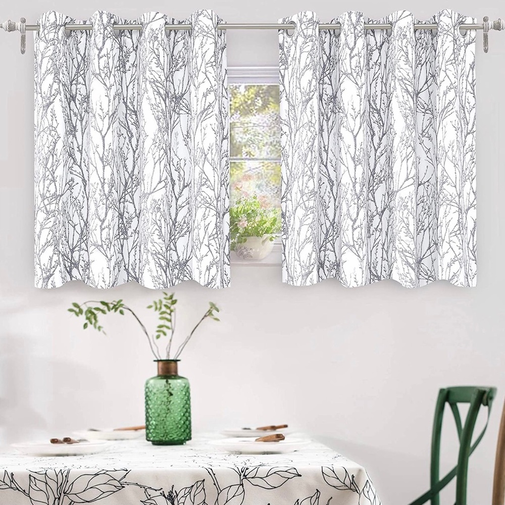 DriftAway Tree Branch Pattern Blackout Room Darkening Thermal Insulated Curtains
